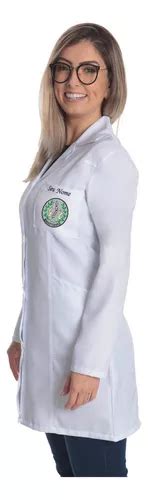 Jaleco Feminino Massoterapia Bordado Personalizado + Nome.